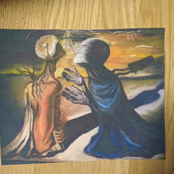 Print of Salvador Dali hand painted replica by Emily Jeab - Picture 2 of 4
